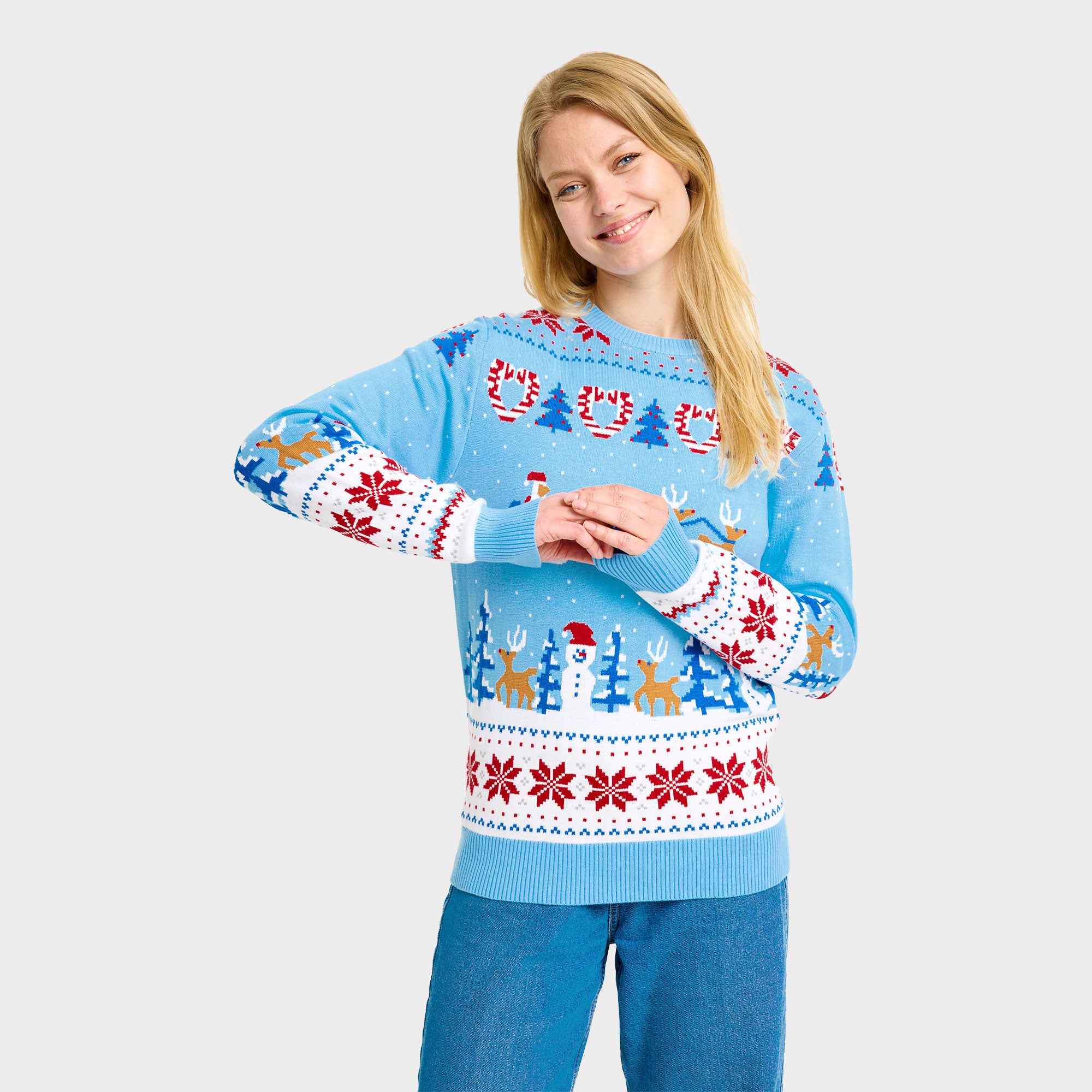 Christmas wonderland julesweater - Dame.